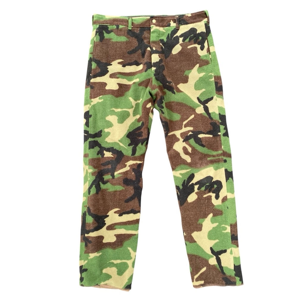 Cabelas Whitetail GTX Pants Mens Large Camo Made in USA Insulated Fleece Shell